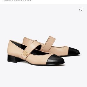 Tory Burch Women's Black and Cream Mary Jane Shoes